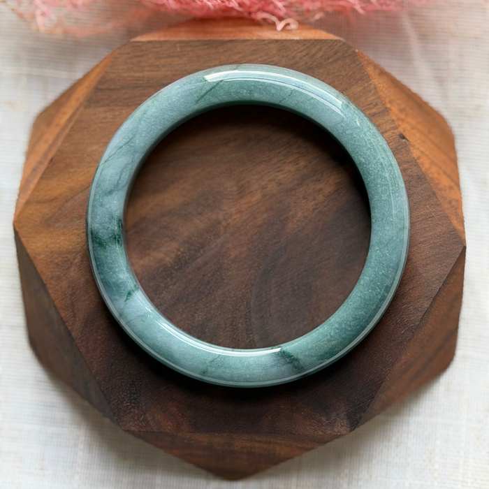 Denim Blue Guatemala Jadeite Bangle