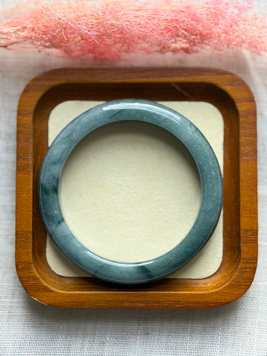 Denim Blue Guatemala Jadeite Bangle