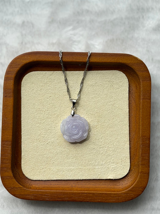 Purple Rose Jadeite Necklace