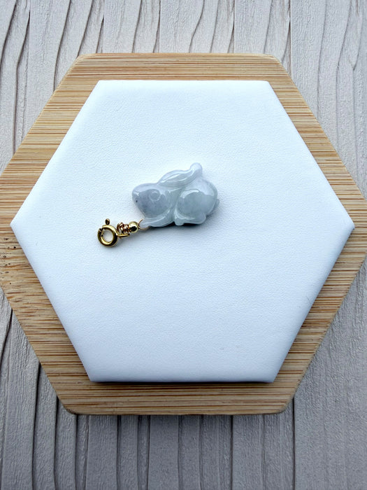 Moonlit Jadeite Rabbit Pendant