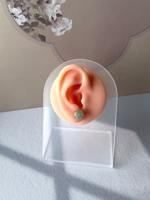 Osmanthus Garden Jadeite Studs Earrings