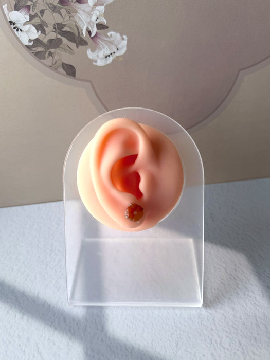 Osmanthus Garden Jadeite Studs Earrings