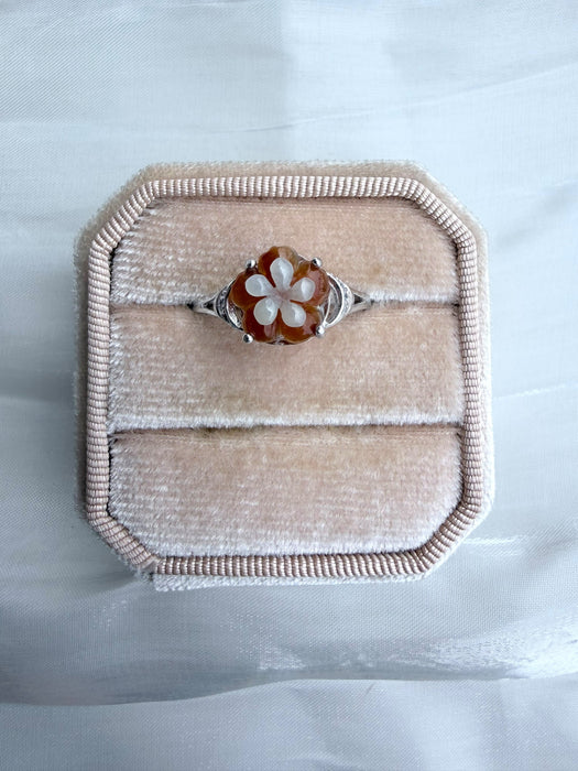 Botanical Bloom Jadeite Ring