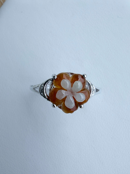Botanical Bloom Jadeite Ring