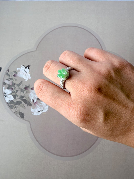 Botanical Bloom Jadeite Ring