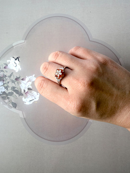 Botanical Bloom Jadeite Ring