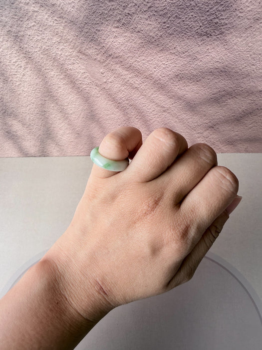 Emerald Drift Jadeite Ring