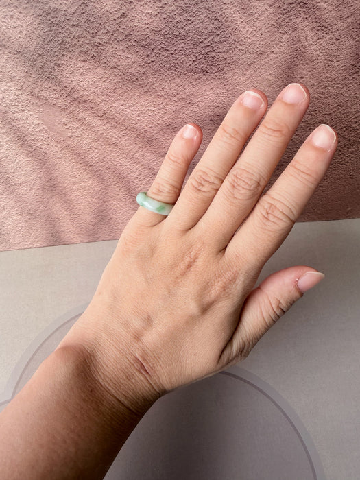 Emerald Drift Jadeite Ring
