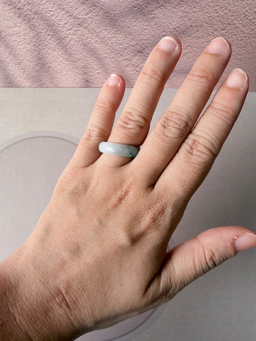 Purple Monet Jadeite Ring