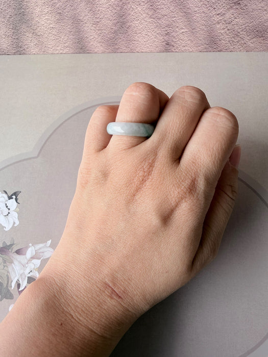 Purple Monet Jadeite Ring