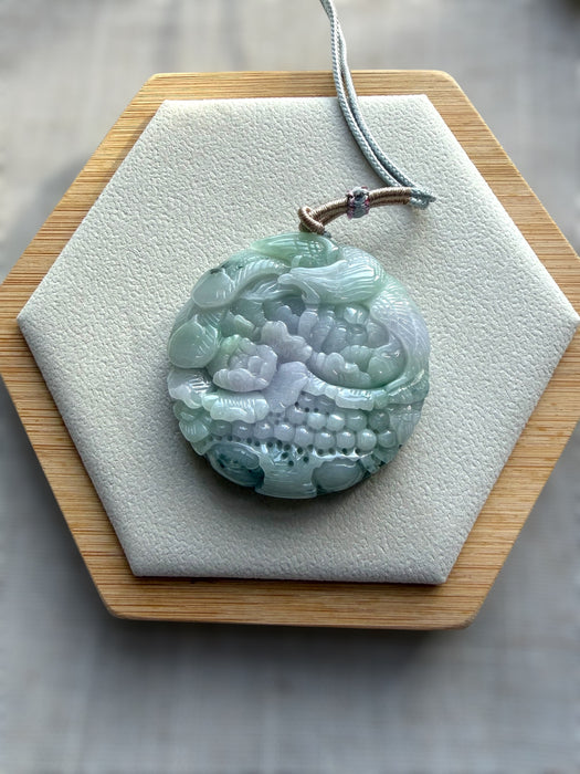 Carved Jadeite Bangle Set