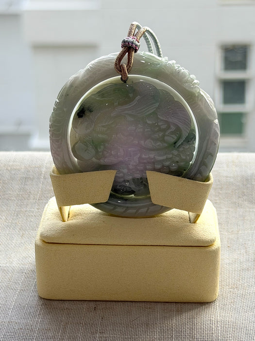 Carved Jadeite Bangle Set