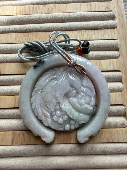 Carved Jadeite Bangle Set