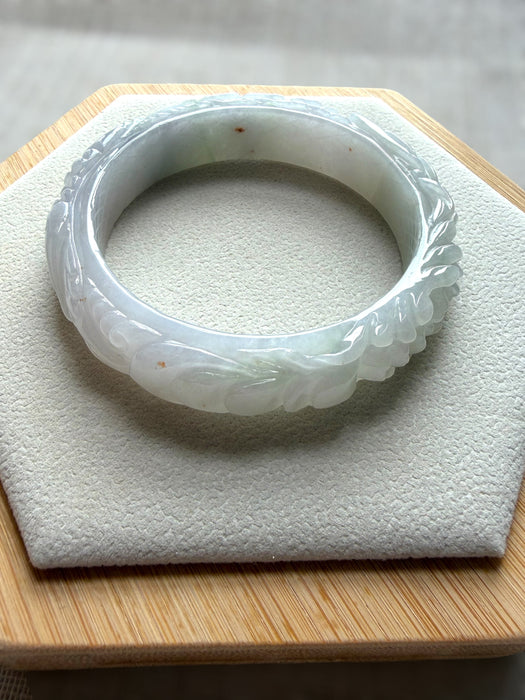 Carved Jadeite Bangle Set