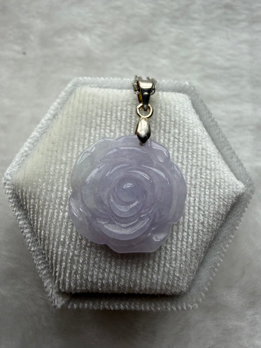 Purple Rose Jadeite Necklace