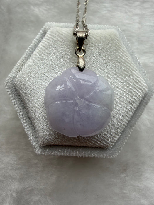 Purple Rose Jadeite Necklace