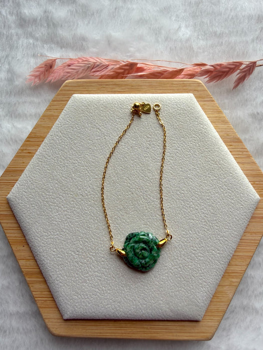 Green Rose Jadeite Bracelet