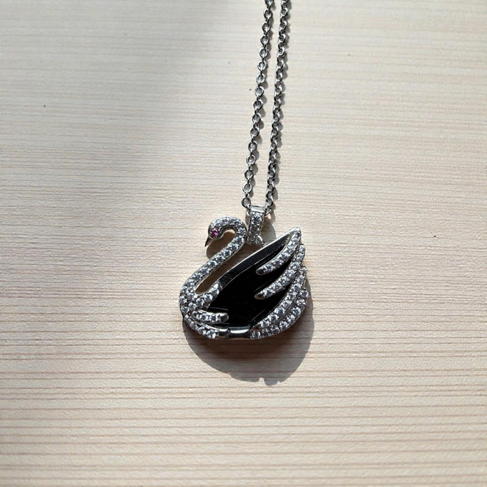 Omphacite Jadeite Swan Necklace