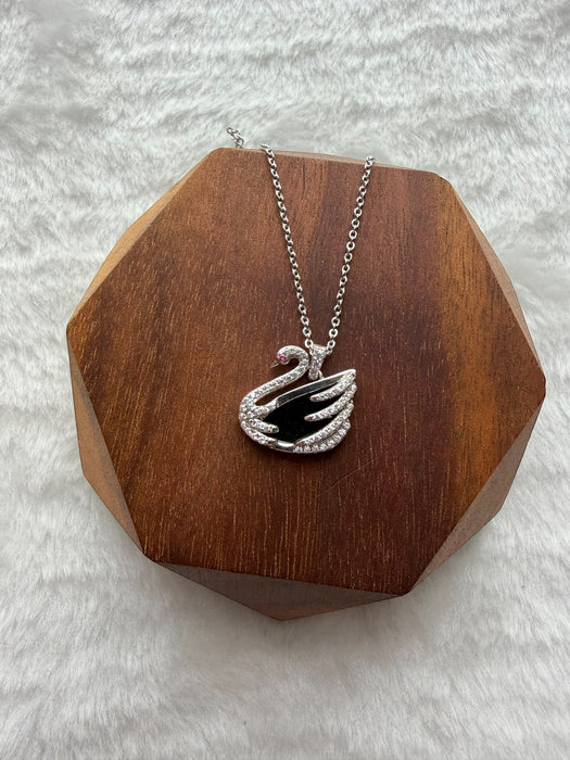 Omphacite Jadeite Swan Necklace