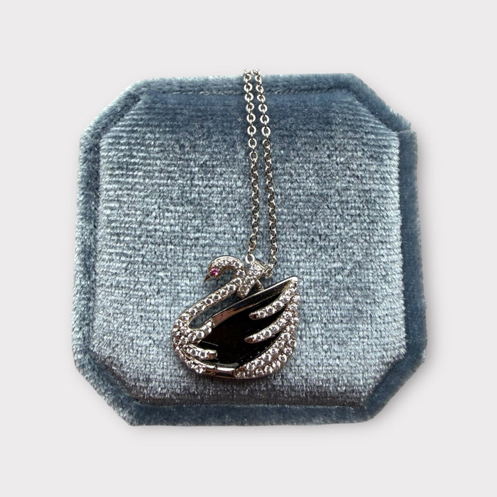 Omphacite Jadeite Swan Necklace