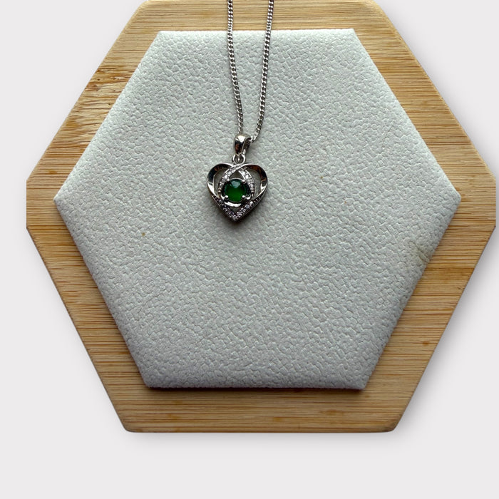Green Heart Jadeite Necklace