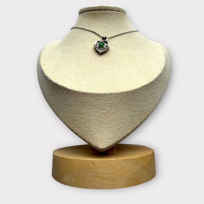 Green Heart Jadeite Necklace