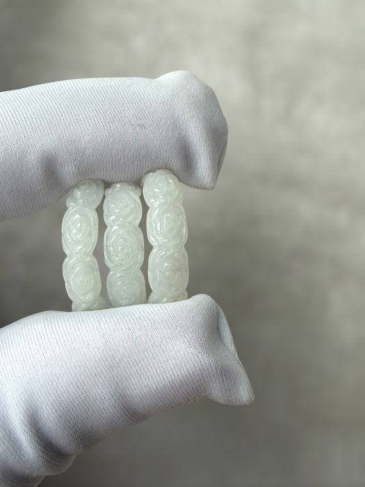 White Rose Jadeite Ring