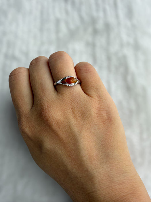 Red Jadeite Ring