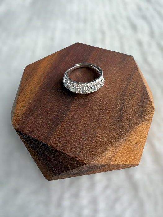 White Jadeite Band Ring