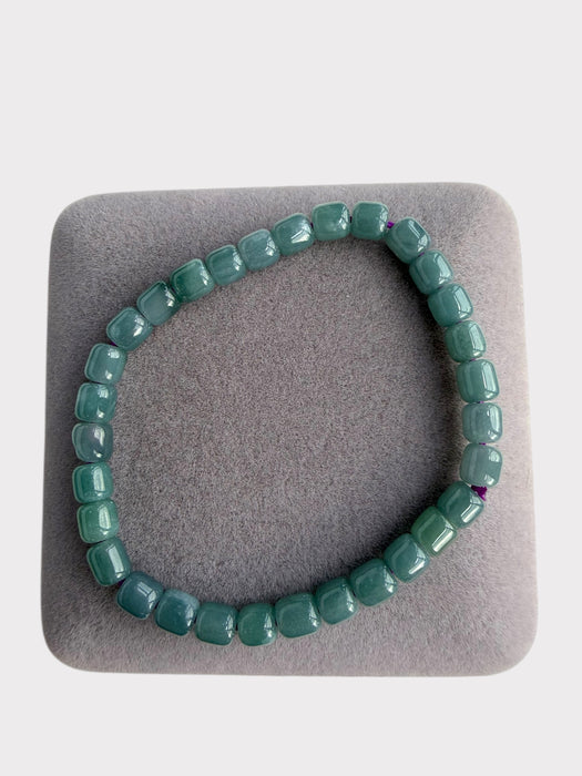Barrel Bead Jadeite Bracelet