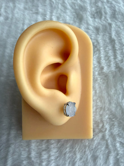 Floral Jadeite Earring Studs