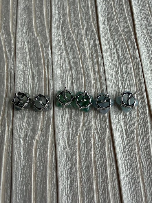 Osmanthus Jadeite Earring Studs