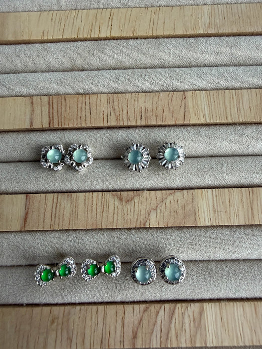 Jadeite Earring Studs