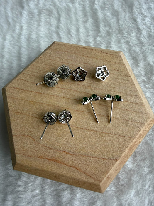 Jadeite Earring Studs