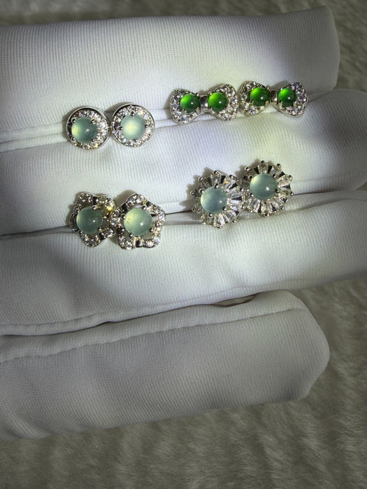 Jadeite Earring Studs