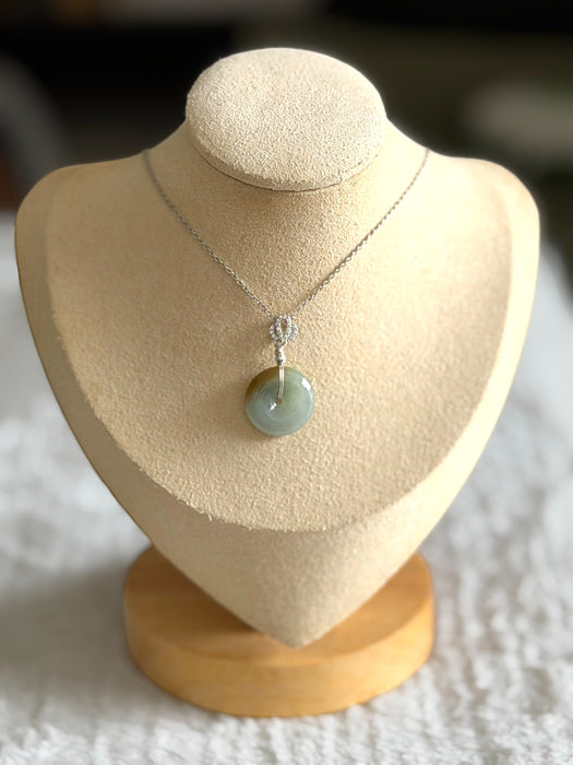 Trio Color Donut Jadeite Necklace