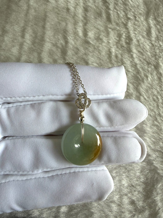 Trio Color Donut Jadeite Necklace