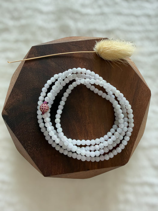 Long Jadeite Bead Bracelet