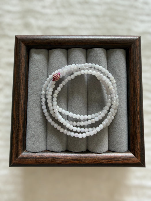 Long Jadeite Bead Bracelet