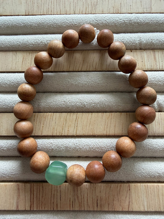 Green Freeform Jadeite Bracelet