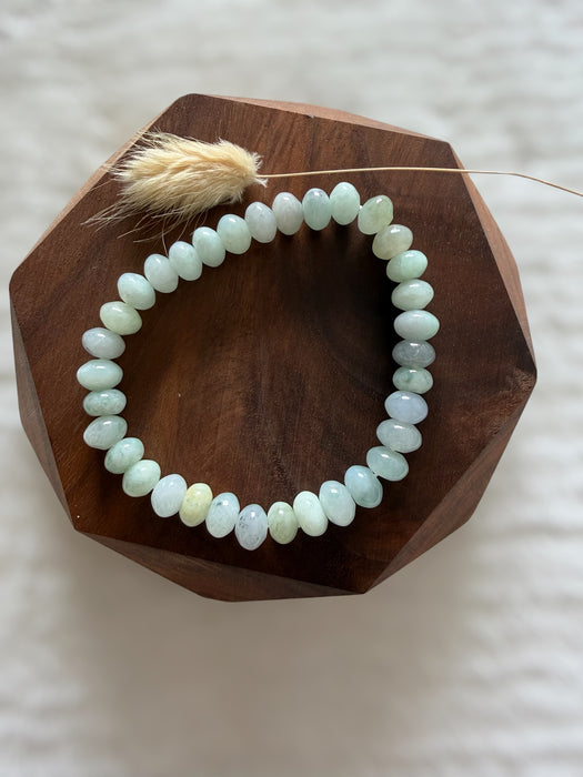 Abacus Jadeite Bead Bracelet