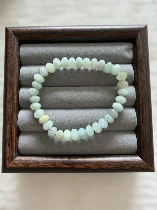Abacus Jadeite Bead Bracelet