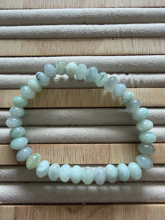 Abacus Jadeite Bead Bracelet