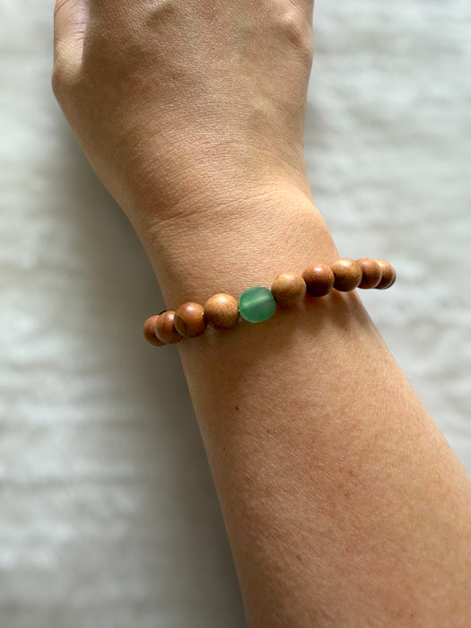 Green Freeform Jadeite Bracelet