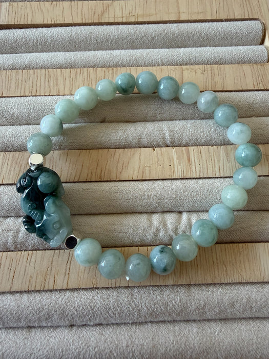 Pixiu Jadeite Bracelet