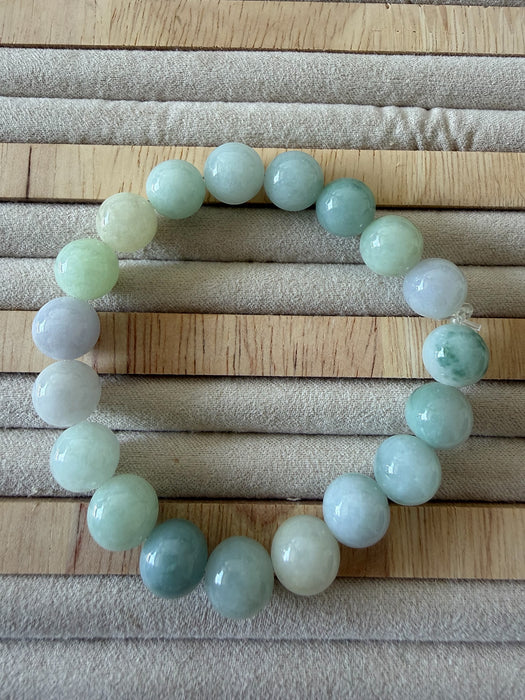 Macaron Jadeite Bead Bracelet
