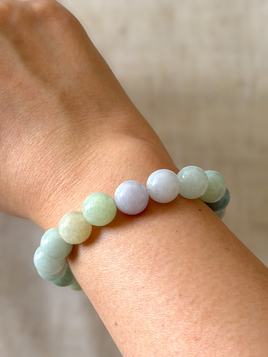 Macaron Jadeite Bead Bracelet