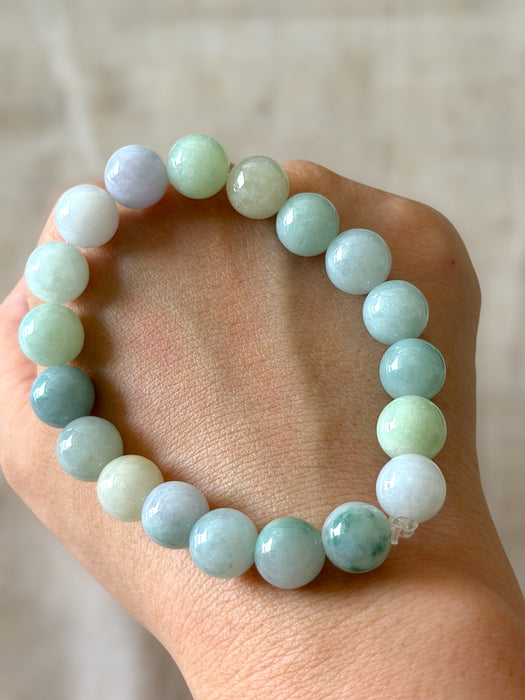 Macaron Jadeite Bead Bracelet