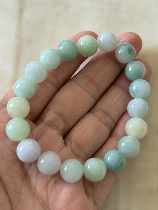 Macaron Jadeite Bead Bracelet