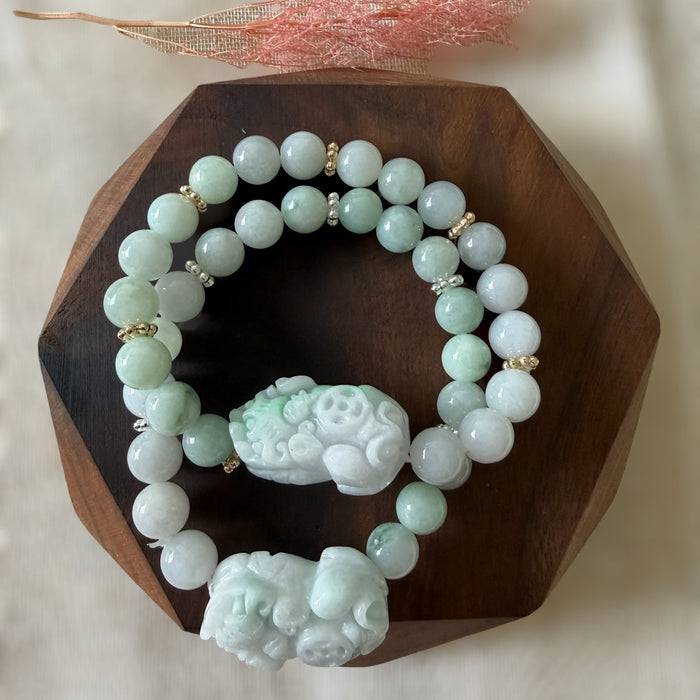 Pixiu Jadeite Bracelet